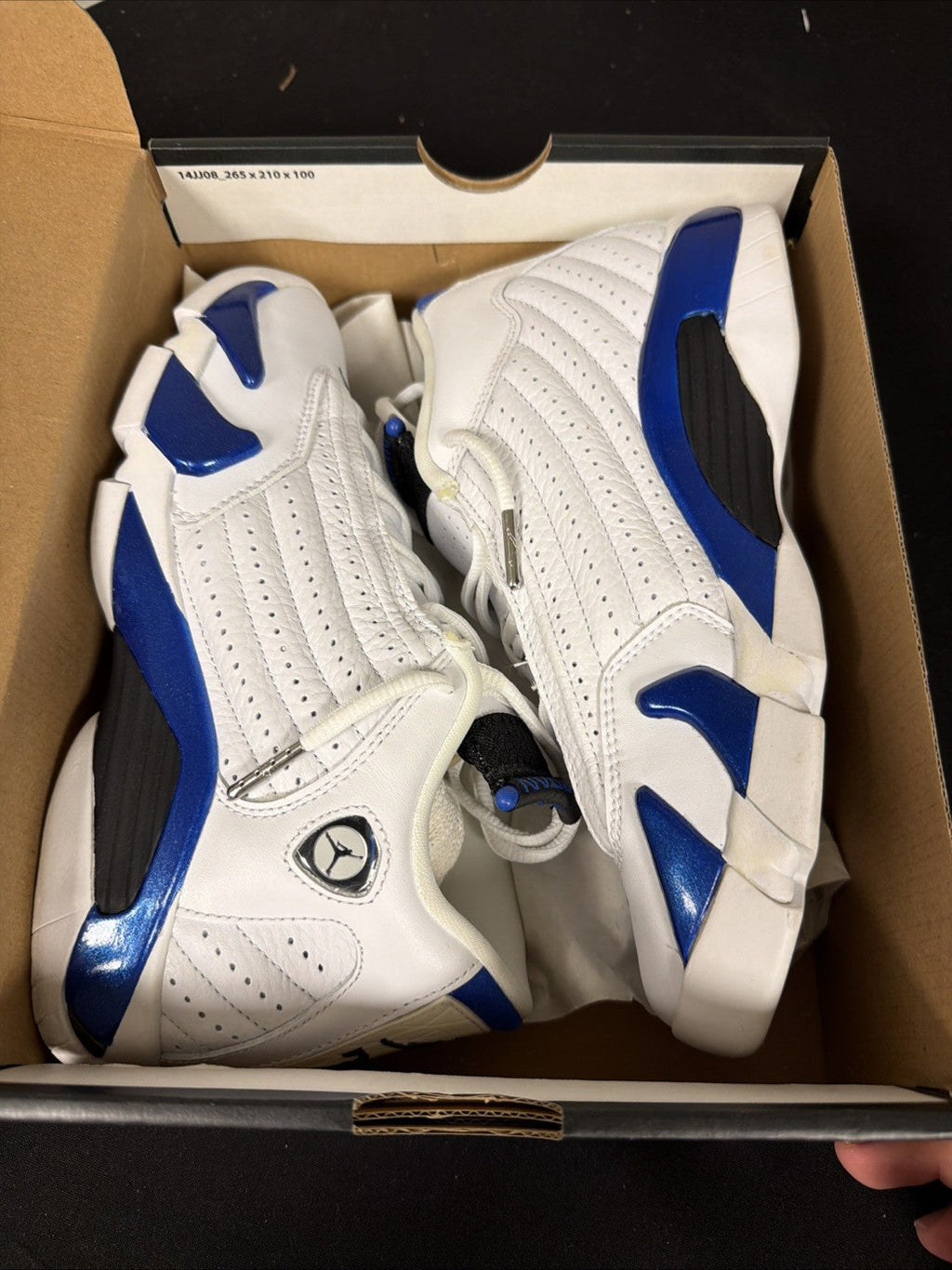 Jordan Jumpman MVP High Black Game Royal - Size 5 (GS) - product image from the listing.