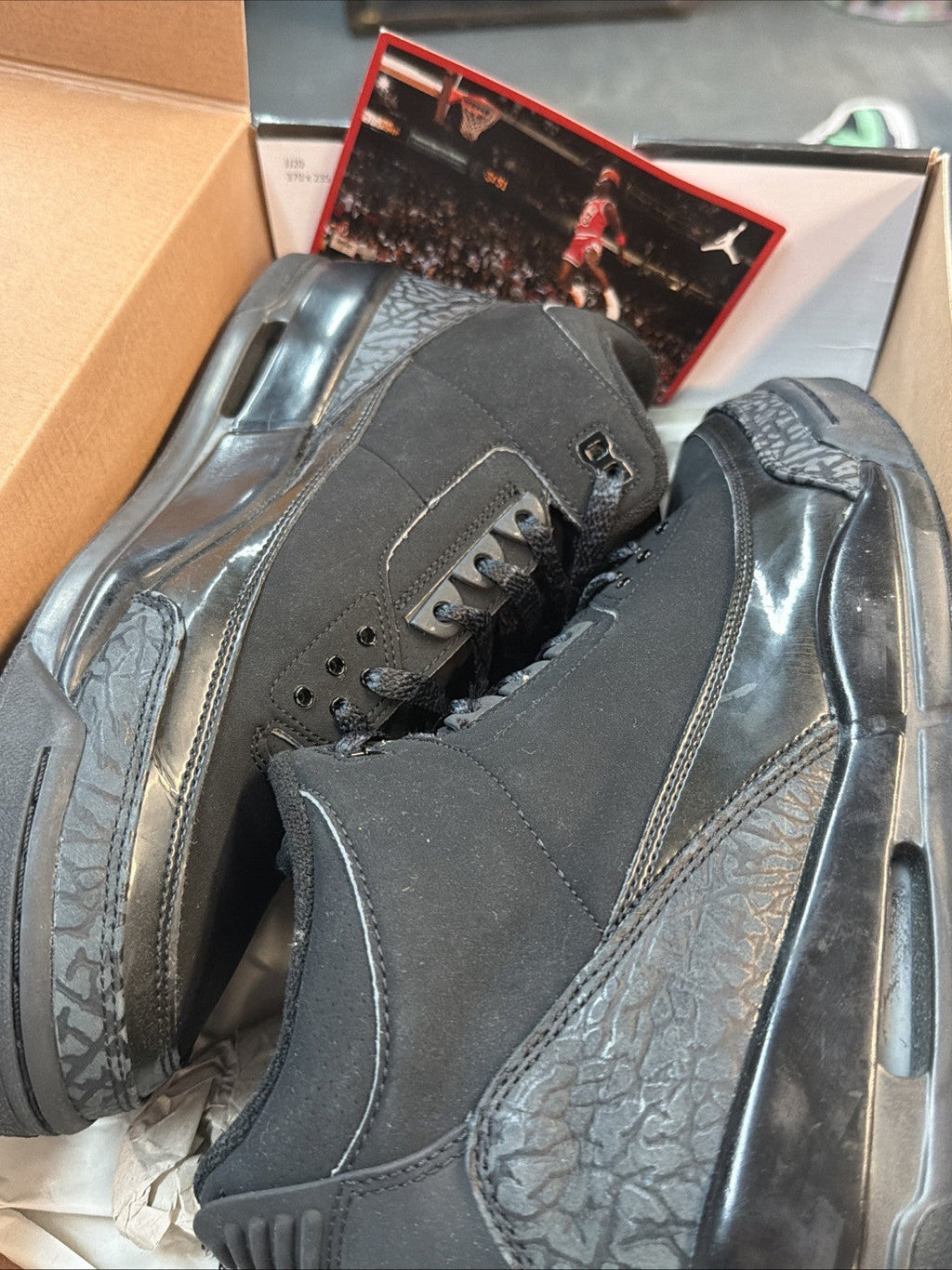 Air Jordan 3 Retro Black Cat - Size 13 - product image from the listing.