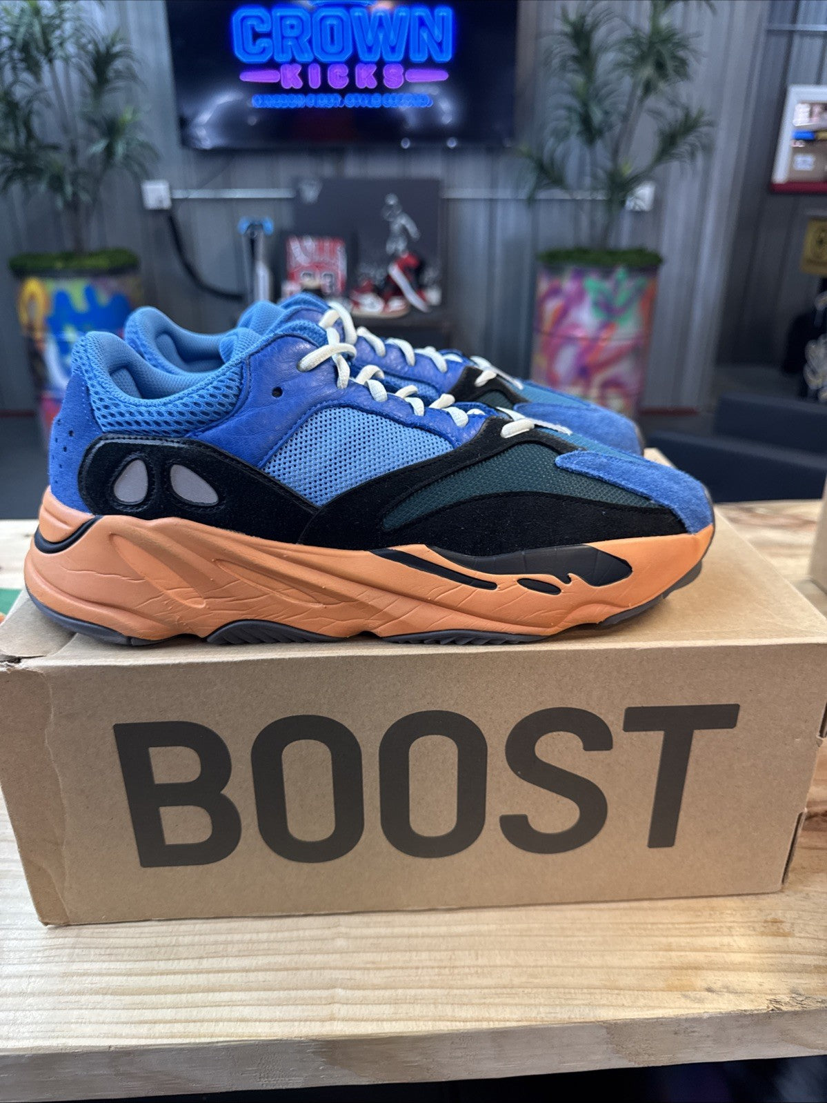 adidas Yeezy Boost 700 Bright Blue - Size 12 - product image from the listing.