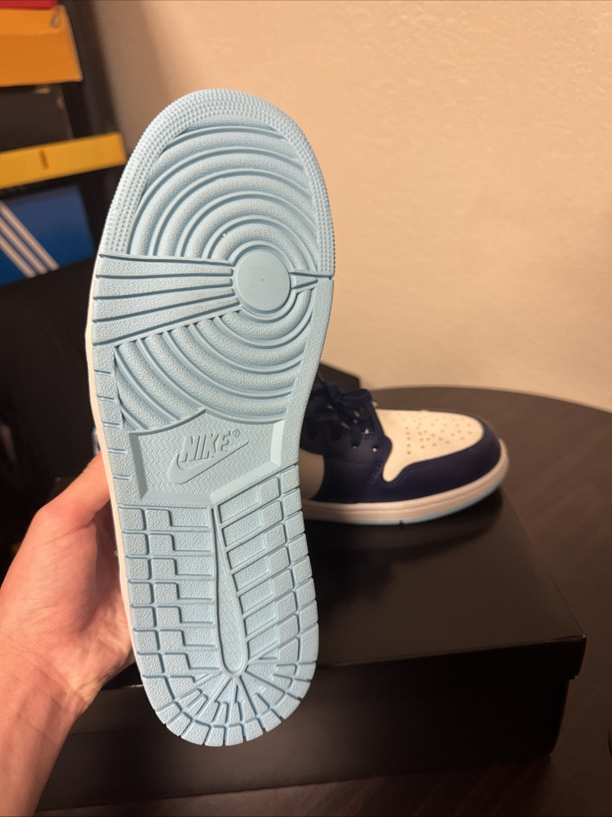 Jordan 1's Nike Low Sail Blue Chill Void Size 10.5 2025 Release - product image from the listing.