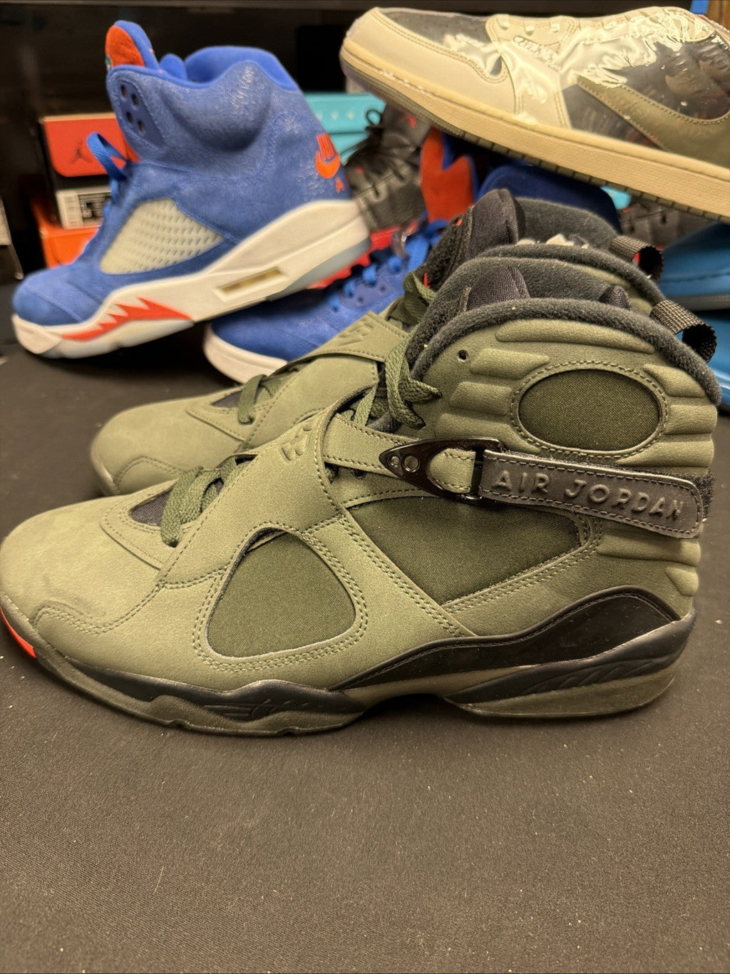 Men's Air Jordan 8 Retro Take Flight Sequoia Shoes 305381 305 BEST PRICE - product image from the listing.