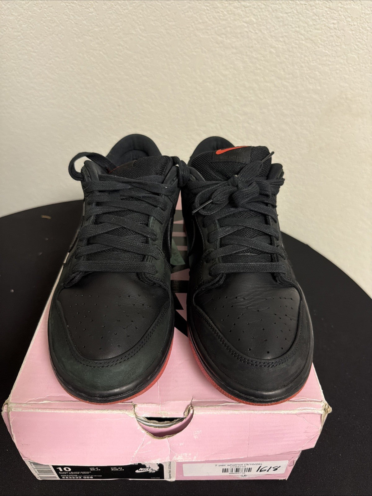 Nike SB Dunk Low TRD QS Staple Pigeon Black Trainers 883232-008 Size 10 Men's - product image from the listing.
