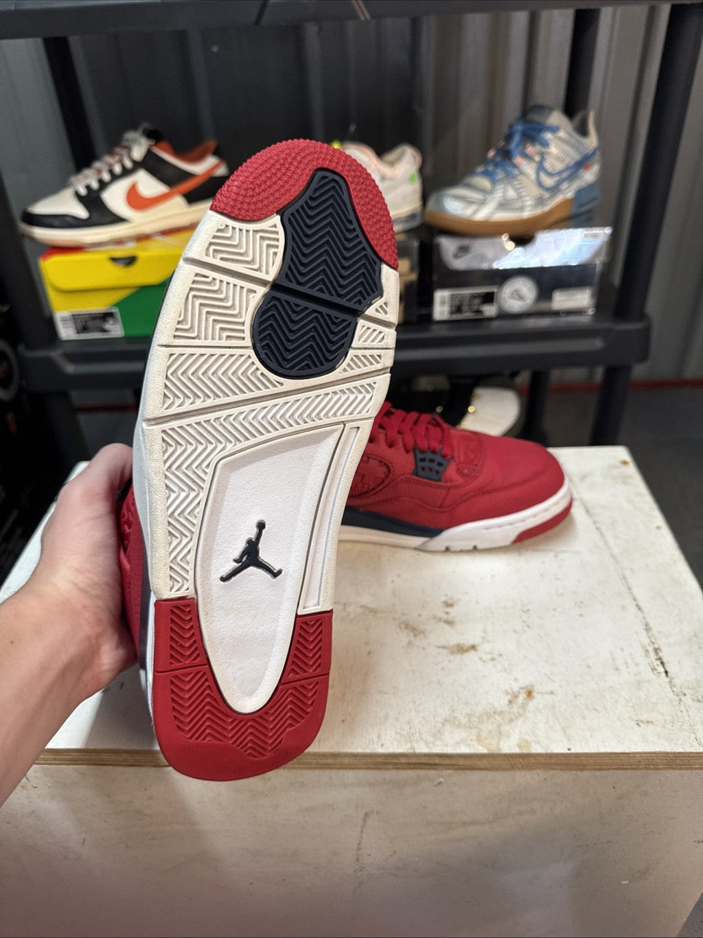 Air Jordan 4 Retro FIBA | No Box - Barely Worn - Size 11.5 - product image from the listing.