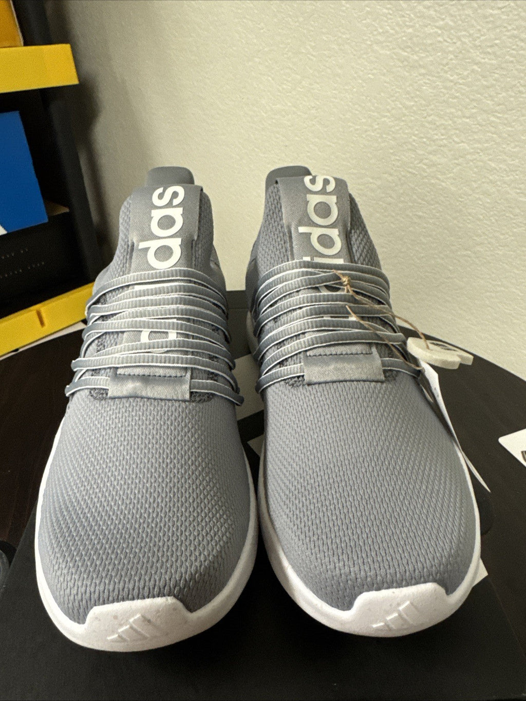 Men's Size 10 - Adidas Lite Racer Adapt 3.0 Gray Running Shoes Sneakers - product image from the listing.