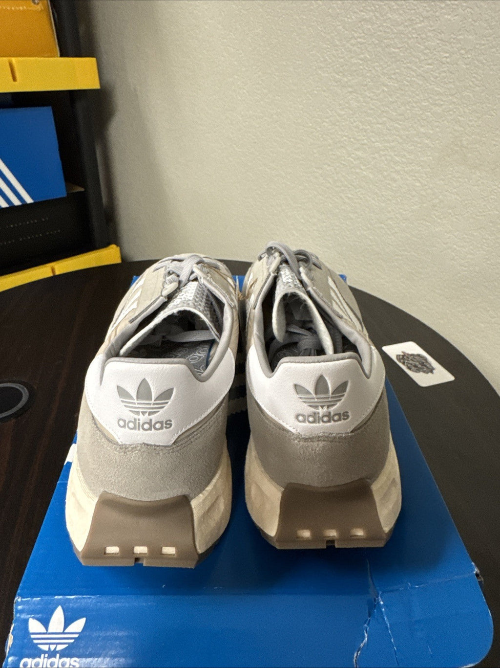 Size 11 - Adidas Originals Retropy E5 Shoes for Running Gray Q47101 Unisex Size - product image from the listing.