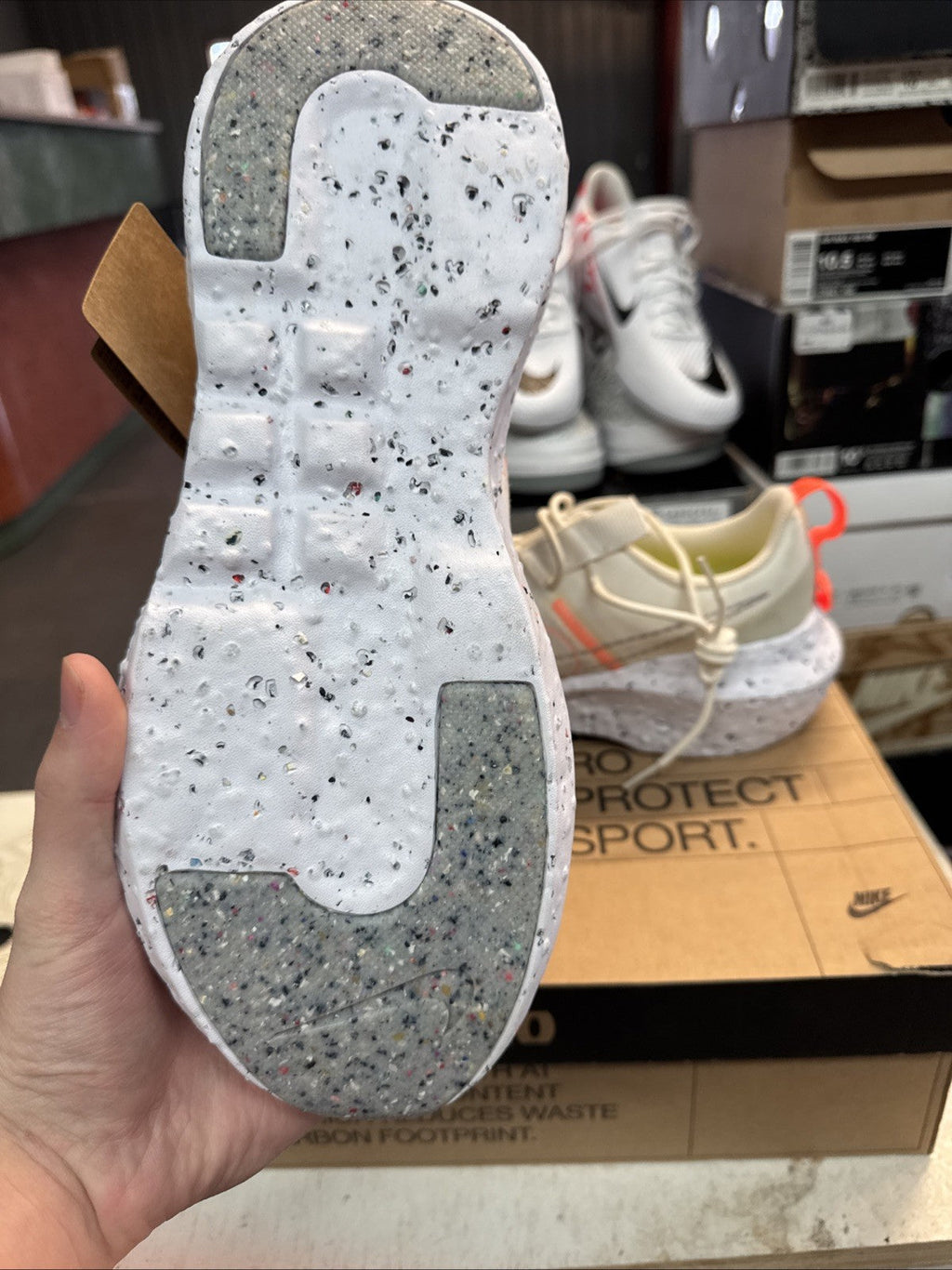 Nike Crater Impact Summit White Crimson - Size 11.5 - product image from the listing.