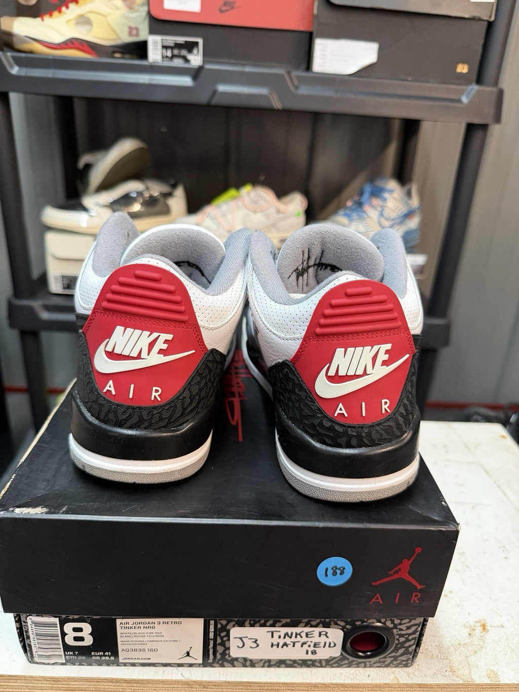 Jordan 3 Retro NRG Tinker 2018 - Size 8 - product image from the listing.