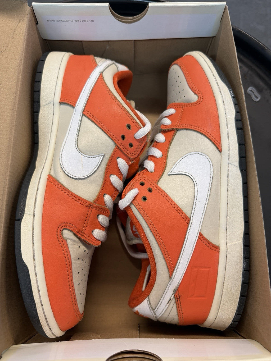 Nike Dunk SB Low Orange Box - Size 9 - product image from the listing.