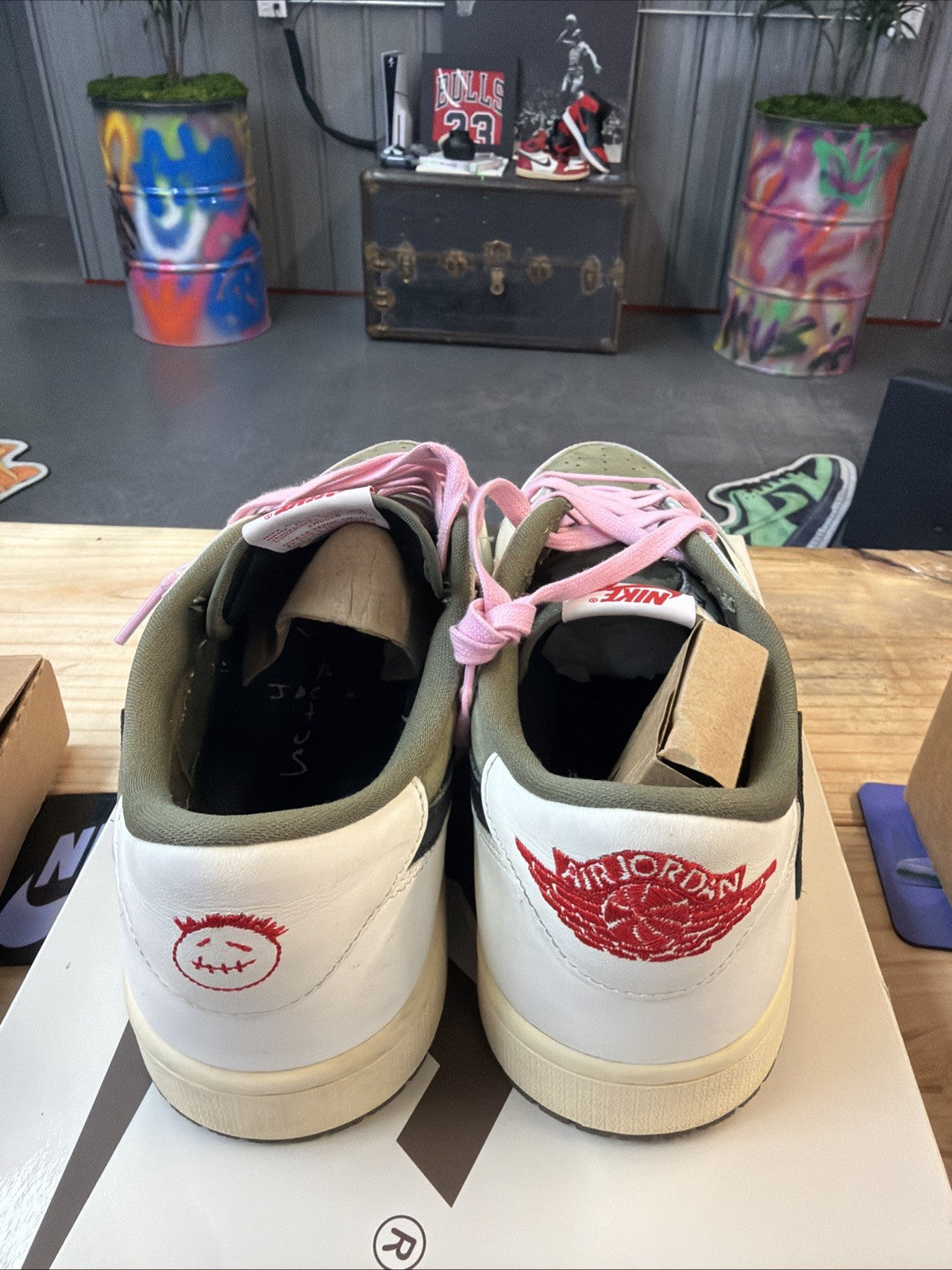 "TRAVIS SCOTT MEDIUM OLIVE" Air Jordan 1 Low OG SP 2024 - Size 12 - dm7866 200.. - product image from the listing.