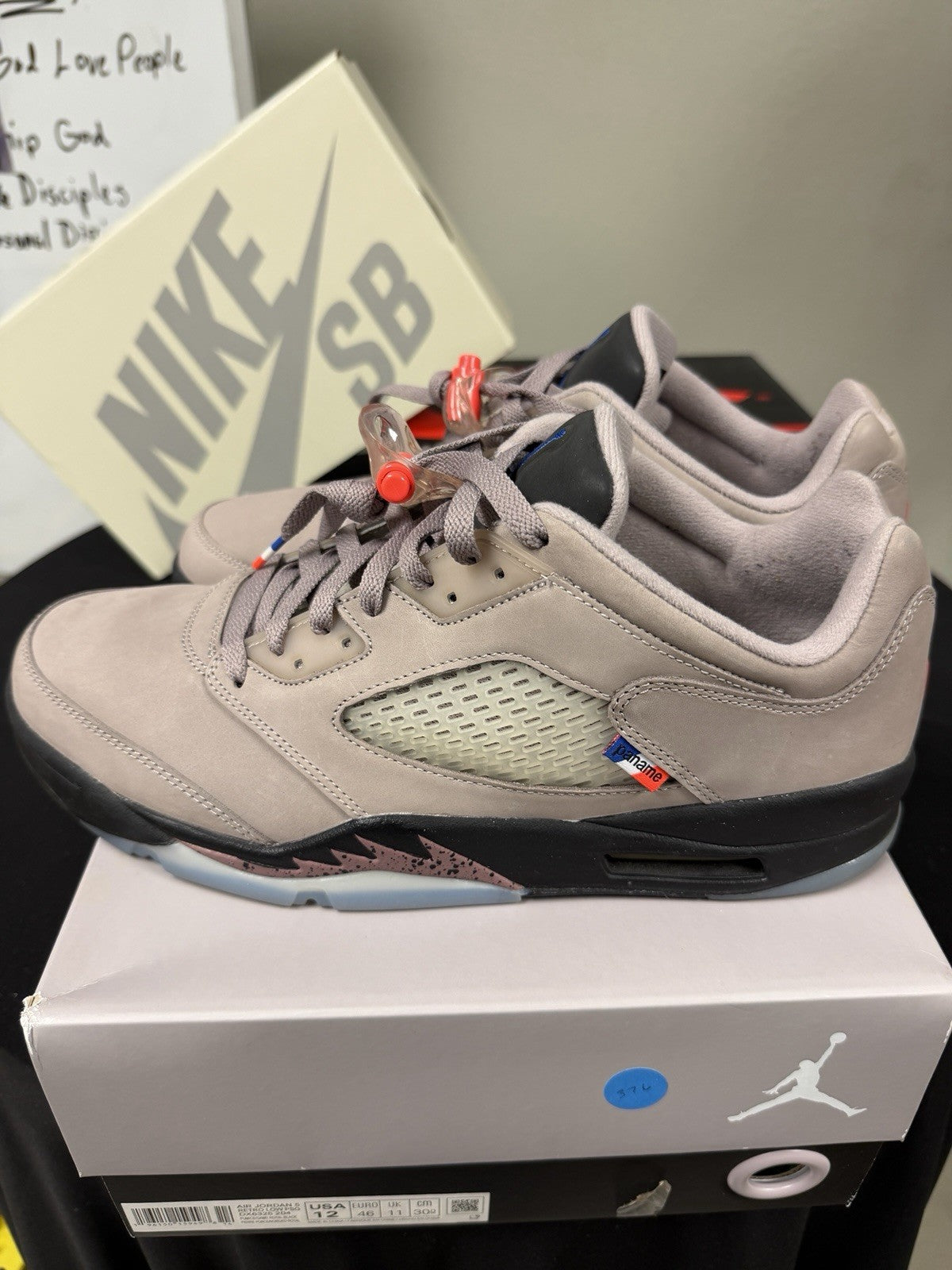 Paris Saint-Germain x Air Jordan 5 Retro Low Paname - Size 12 - product image from the listing.
