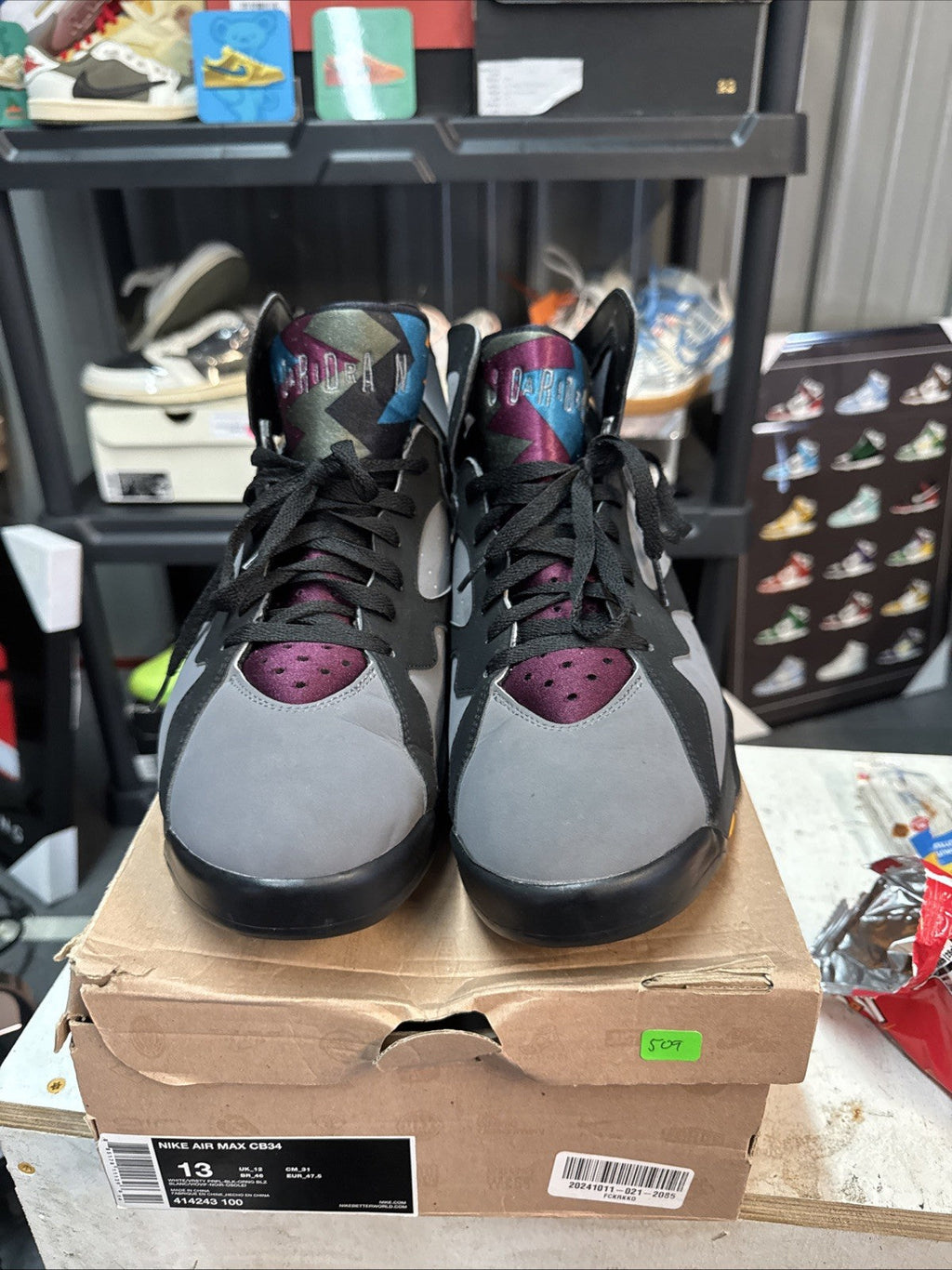 Air Jordan 7 Bordeaux Retro | Replacement Box - Barely Worn - Size 13.5 - product image from the listing.