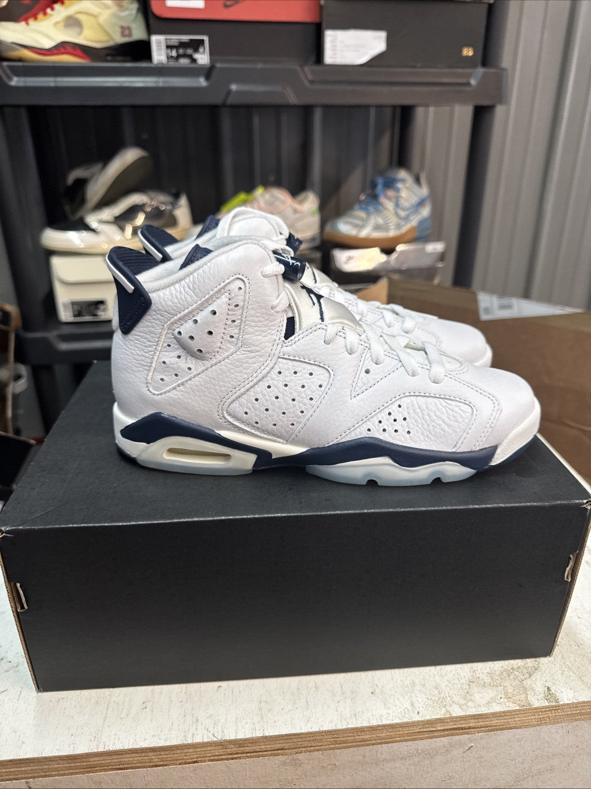 "Midnight Navy" Size 5.5y - Nike Air Jordan 6 Retro GS - product image from the listing.