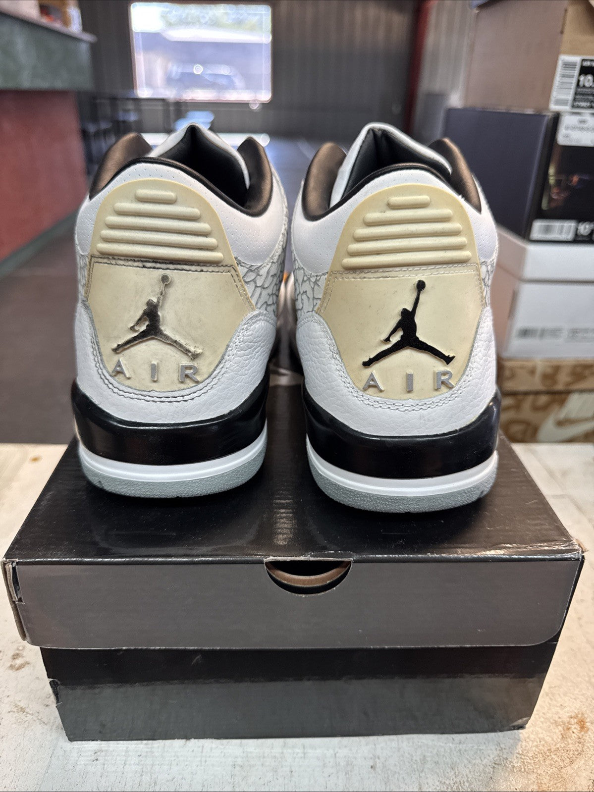 Nike Air Jordan 3 III Flip White Cement Elephant Print 2007 - Size 11 - product image from the listing.