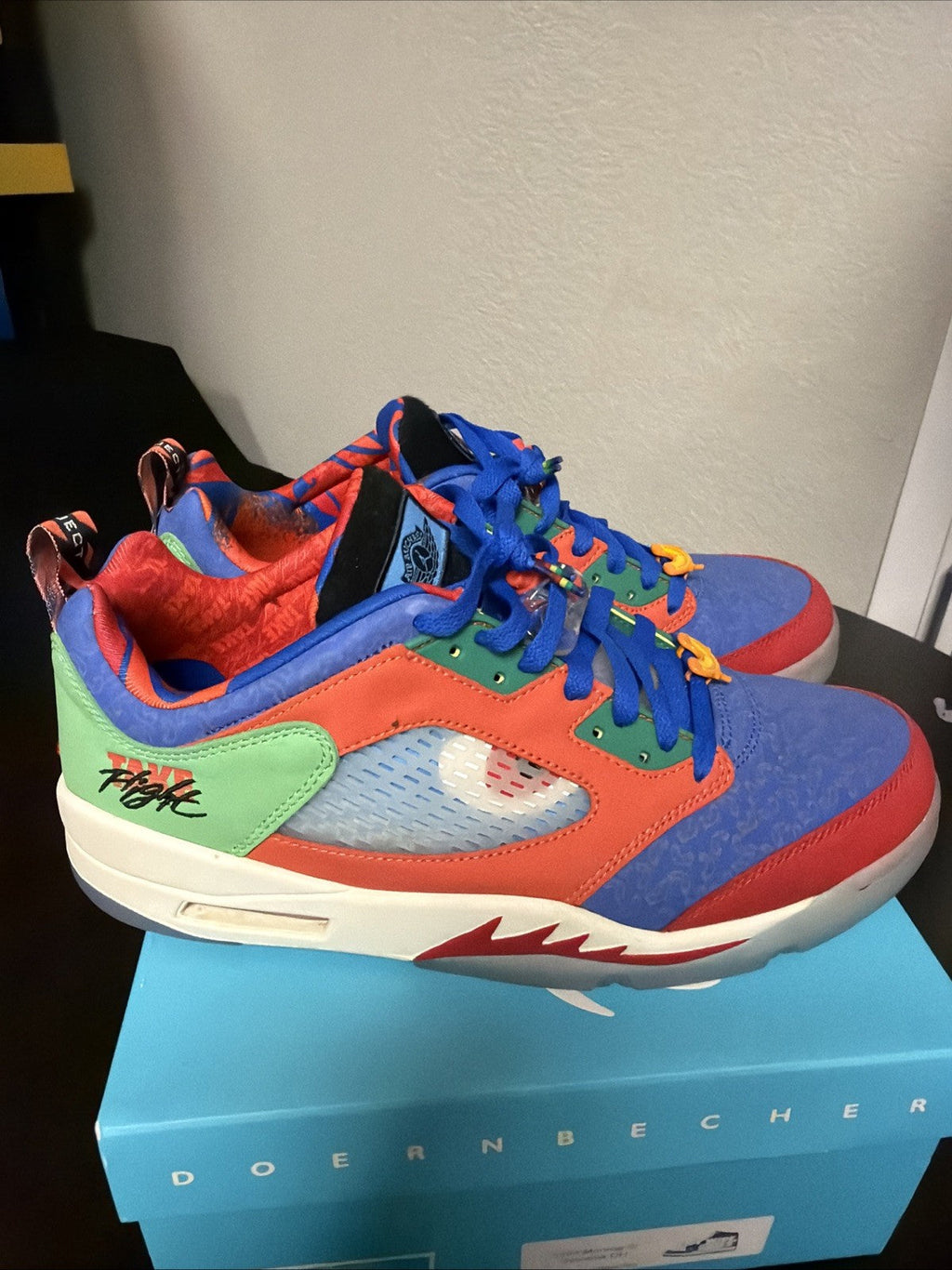 Doernbecher size 12 Wore A Couple Times - Air Jordan 5 Retro Low - product image from the listing.