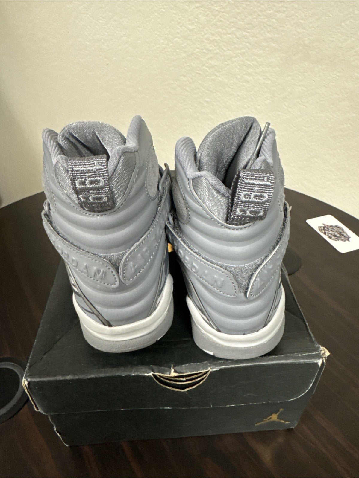 Nike Air Jordan 8 Retro GS Cool Grey - Size 5Y - product image from the listing.