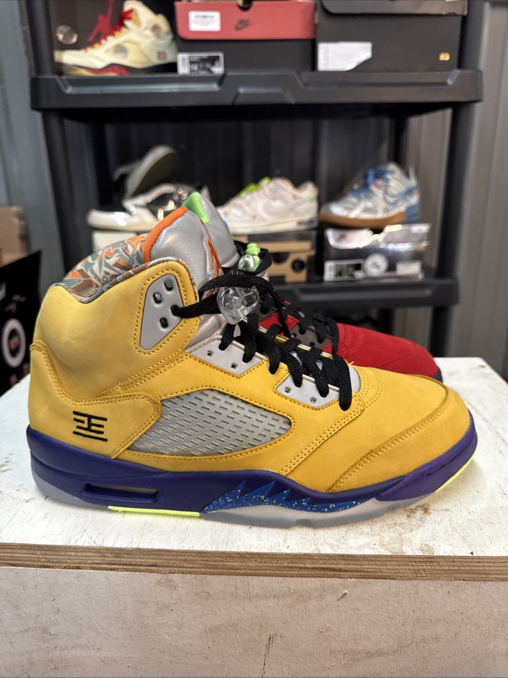 "What The" Size 12 - Air Jordan 5 | No Box - product image from the listing.