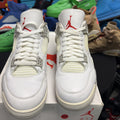 "Oreo 2021" Nike Air Jordan Retro 4 White Sneakers Size 12 - super clean (217) - product image from the listing.