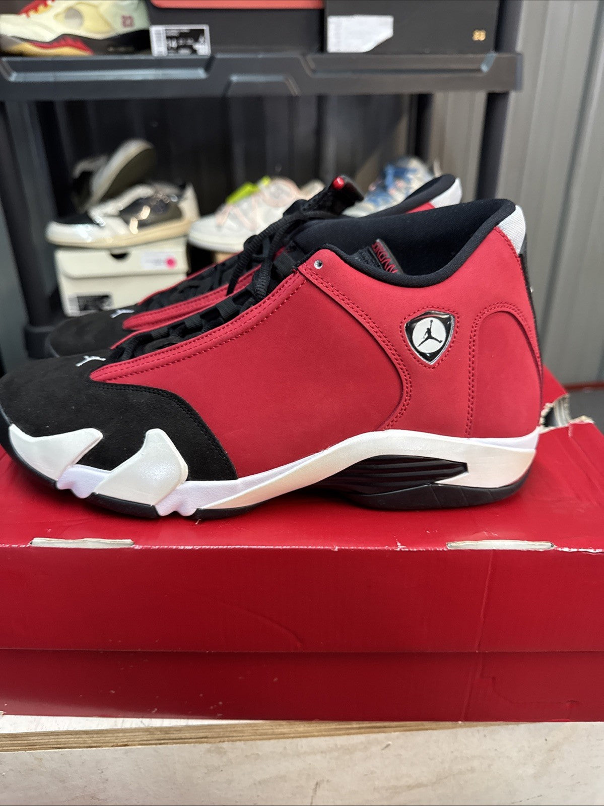 Air Jordan 14 Retro Gym, Red Black Off-White | Worn Once - Size 12 - product image from the listing.