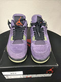 Women's Jordan 4 Retro Canyon Purple Suede Athletic Shoes Size 8.5 AQ9129-500 - product image from the listing.