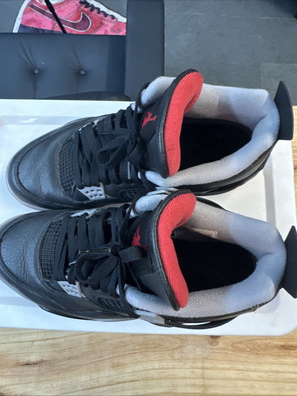 Jordan 4 Retro Bred Reimagined | Replacement Box - Size 9 - product image from the listing.