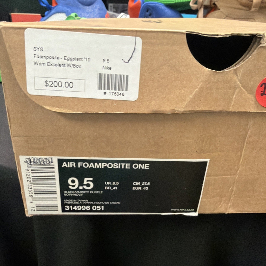 Nike Air Foamposite One 2009 Eggplant 1 Penny Max Zoom Copper Royal - Size 9.5 - product image from the listing.