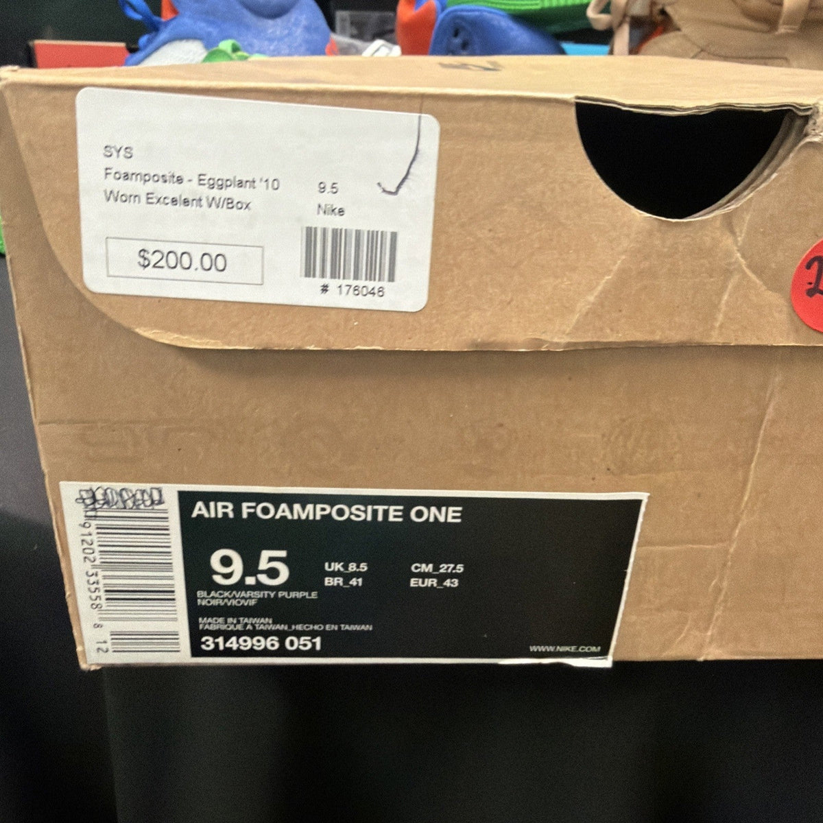 Nike Air Foamposite One 2009 Eggplant 1 Penny Max Zoom Copper Royal - Size 9.5 - product image from the listing.