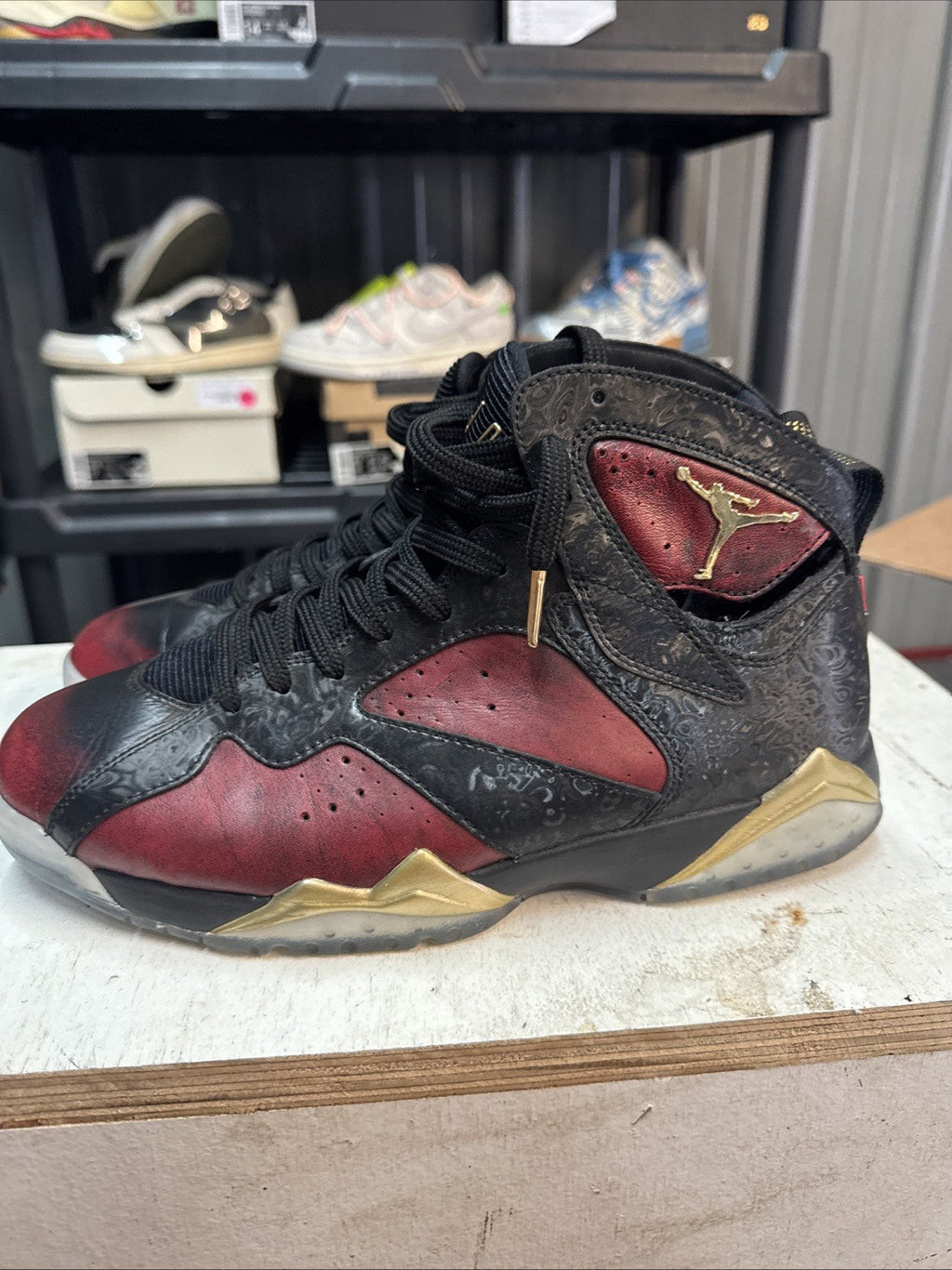 Jordan 7 Retro Doernbecher 2016 | Replacement Box - Barely Worn - Size 9 - product image from the listing.