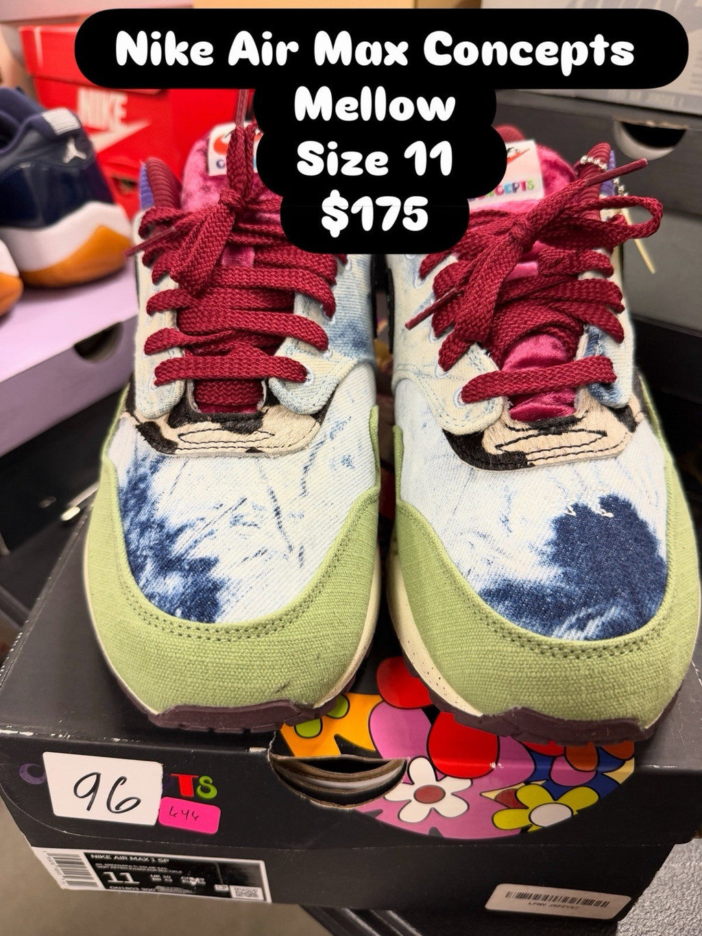 Nike Air Max 1 SP x Concepts Mellow Used . All Laces And Accessories - Size 11 - product image from the listing.