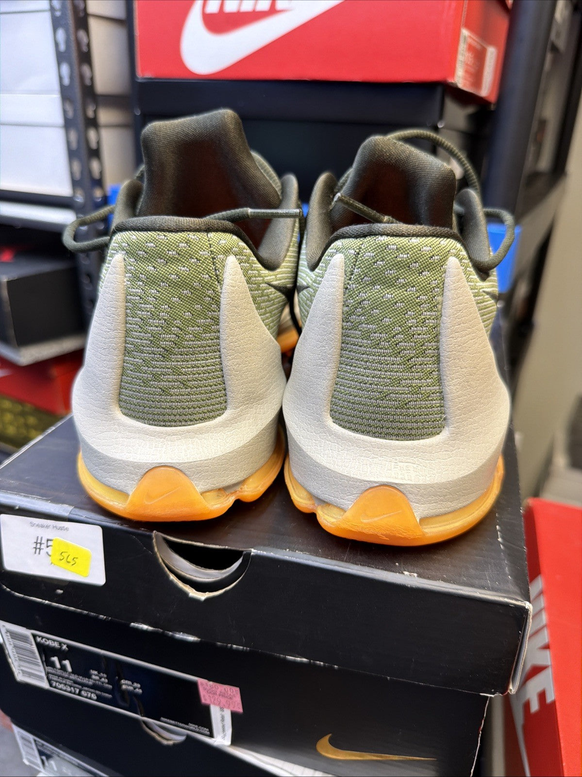 Men's KD 8 "EASY EURO" SIZE 11 NEW GREY SUNSET ORANGE SUPER RARE - product image from the listing.