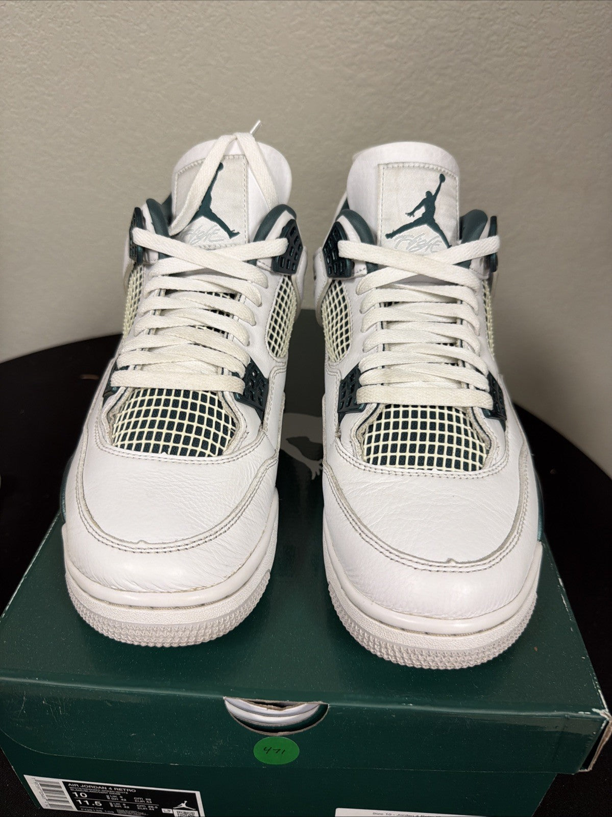 Oxidized Green, FQ8138-103, Size 10M, Deadstock, Fast Shipping! - Jordan 4 Retro - product image from the listing.