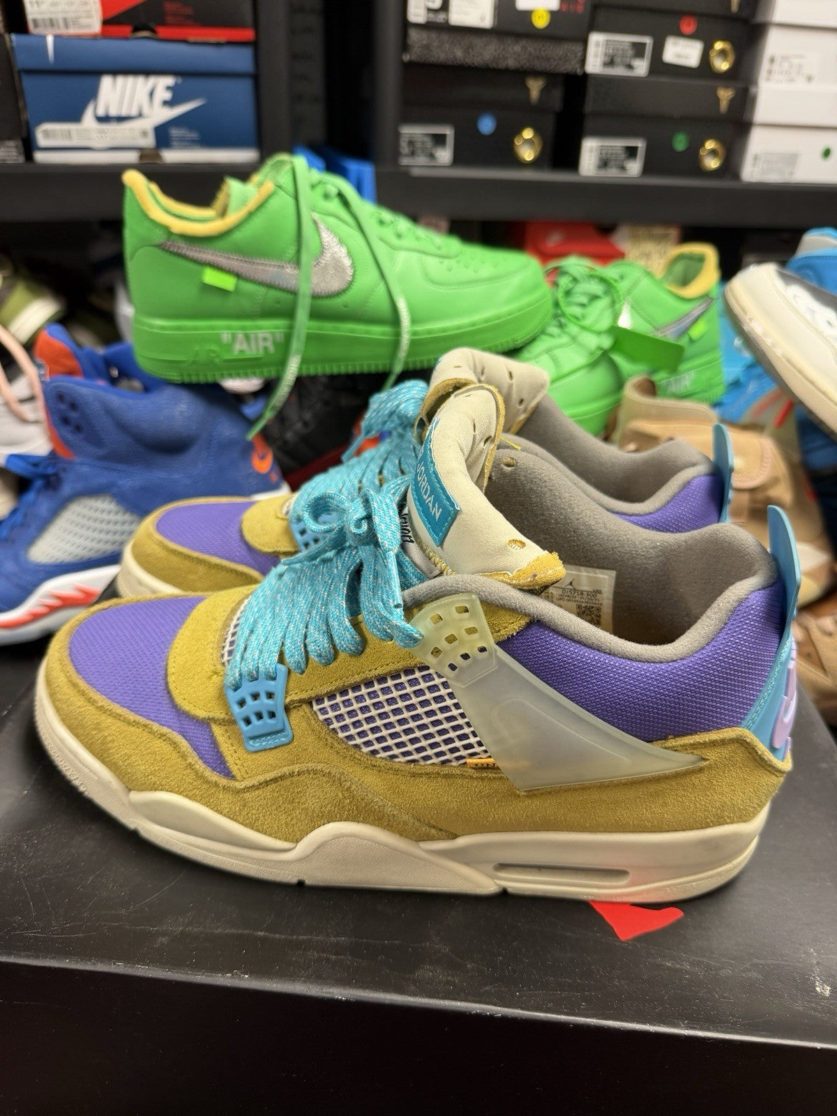 Union Desert Moss Size 10.5 - Nike Air Jordan 4 Retro DJ5718-300 - product image from the listing.