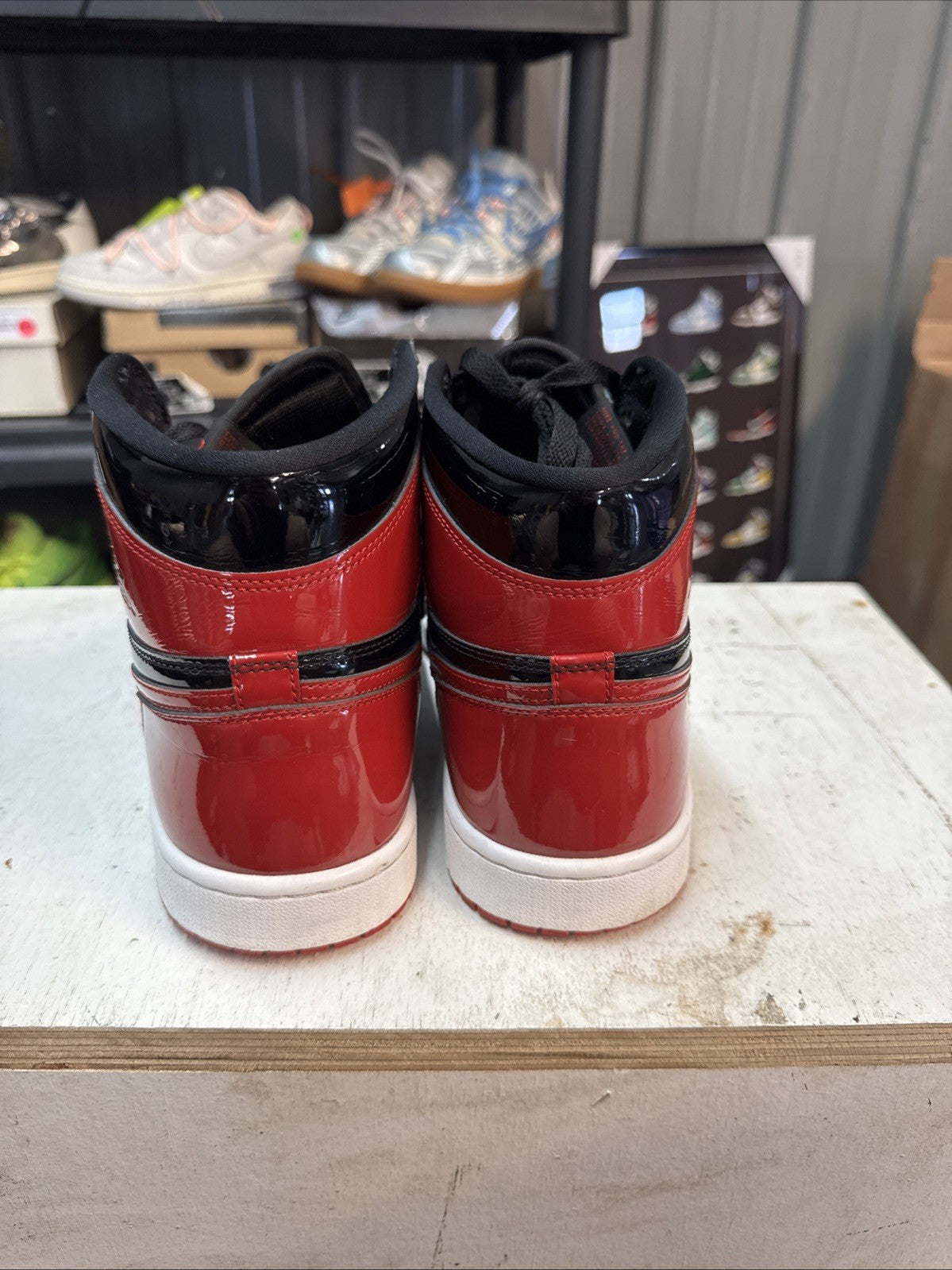 Jordan 1 Retro OG High Patent Bred | Replacement Box - Size 11 - product image from the listing.