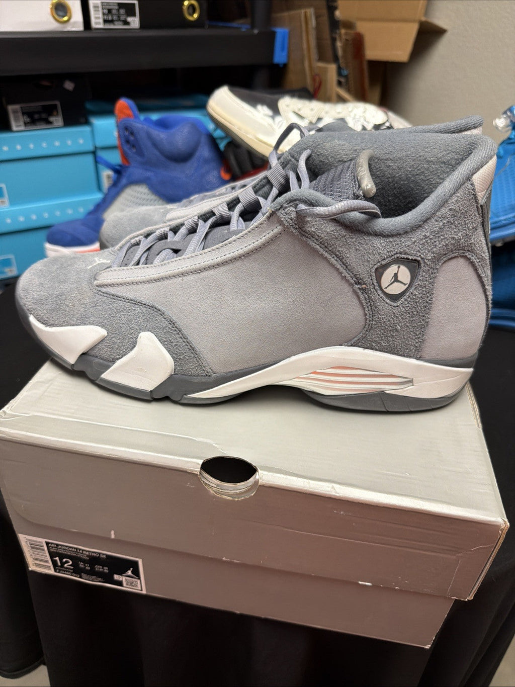 Nike Air Jordan 14 Retro Flint Grey with Receipt FJ3460-012 - Size 12 - product image from the listing.