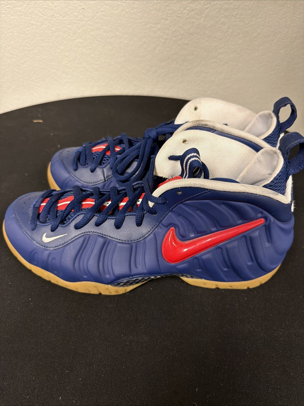 Air Foamposite Pro USA Navy Gum Size 10 Men's by Nike - product image from the listing.