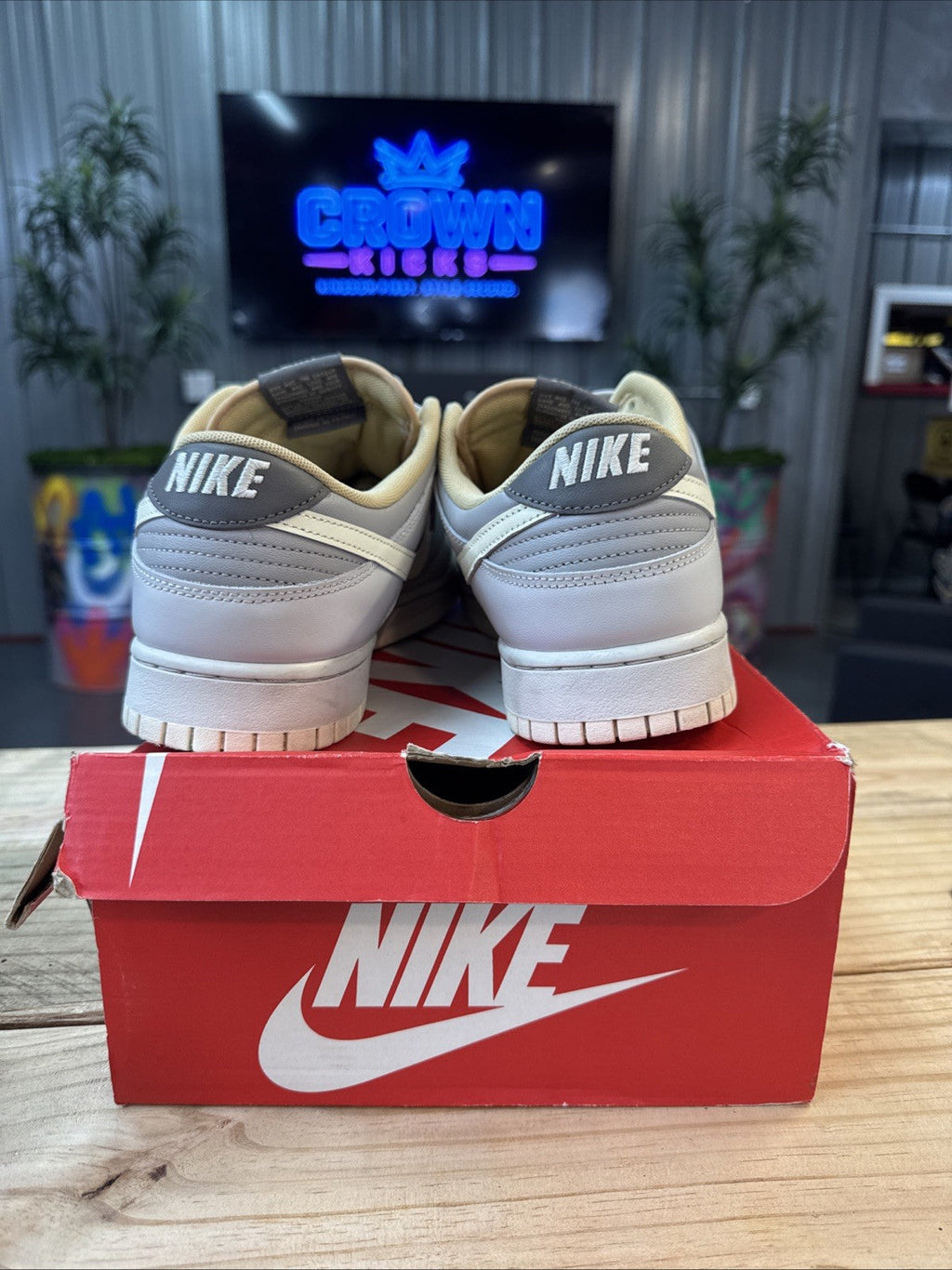 Nike Dunk Low Retro Light Bone Wild Mango - Size 13 - product image from the listing.
