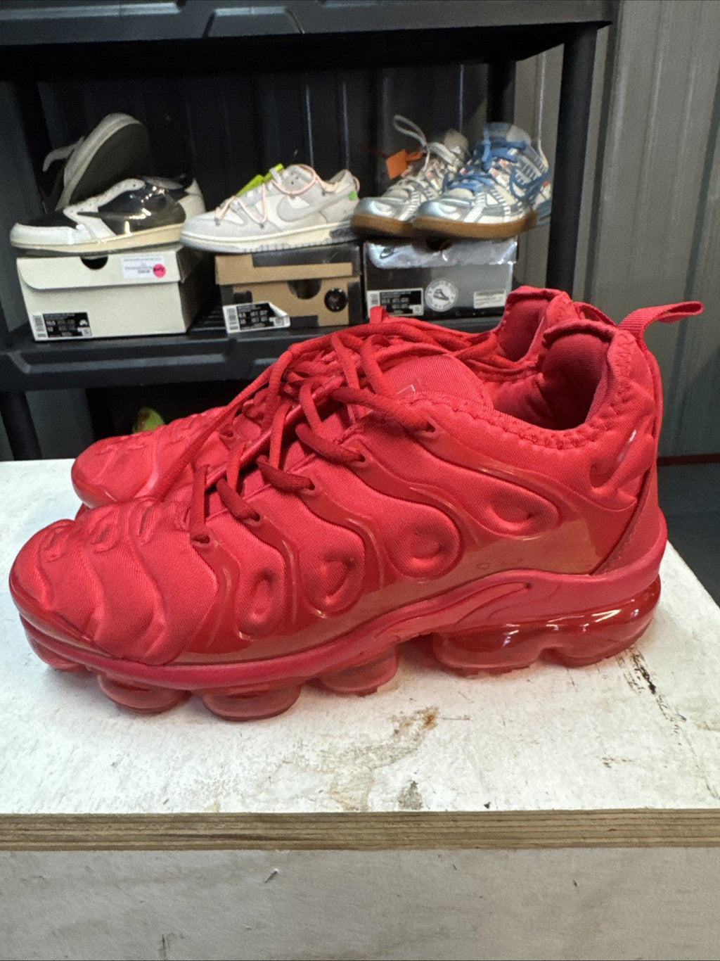 Nike Air Vapormax Plus Triple Red | Replacement Box - Size 7 - product image from the listing.