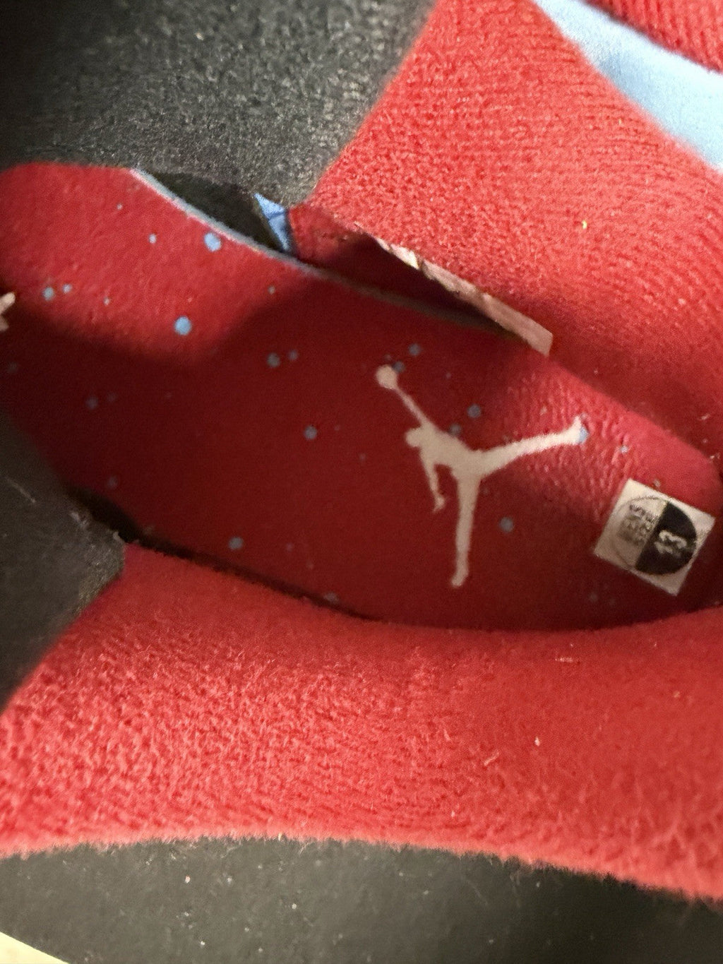 Travis Scott Cactus Jack Blue size 13 - Jordan 4 Retro - product image from the listing.