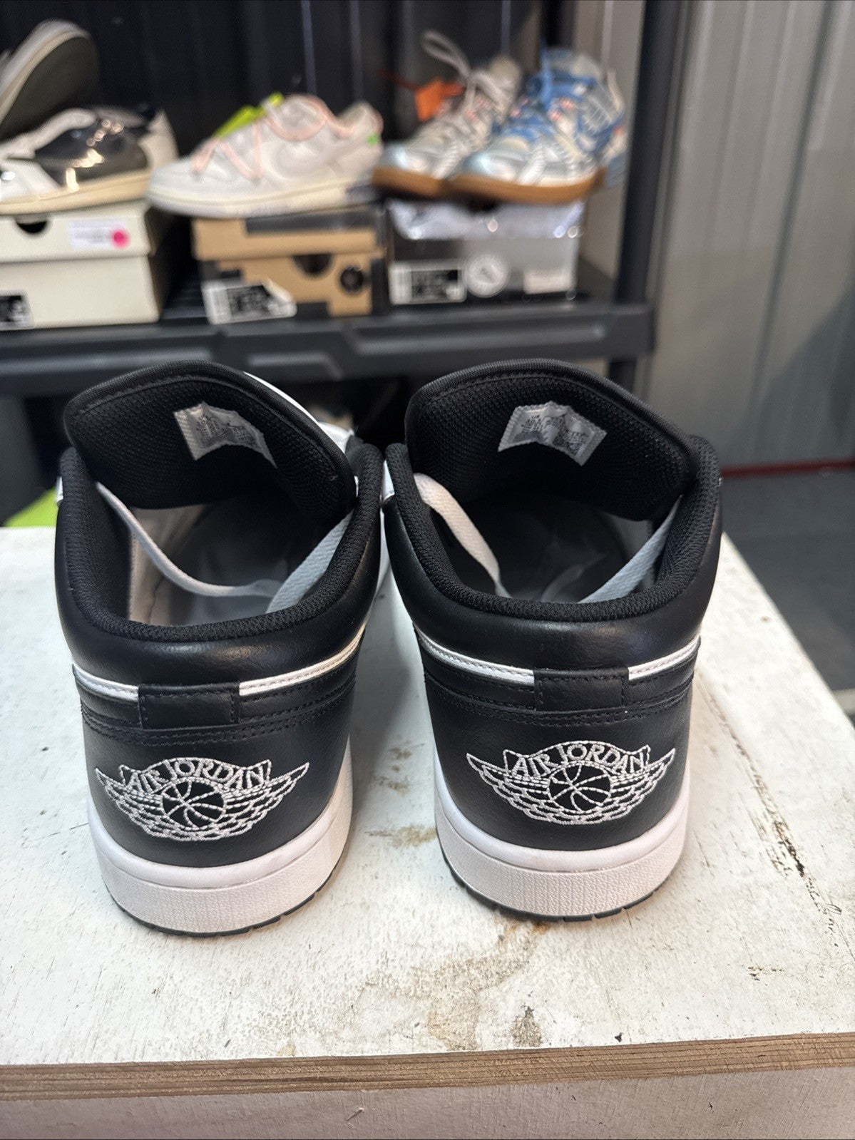 'White Black'/ Size 10.5 | Replacement Box - Air Jordan 1 Low - product image from the listing.