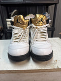 "Olympic Gold" Size 11 - Nike Air Jordan 5 Retro - product image from the listing.