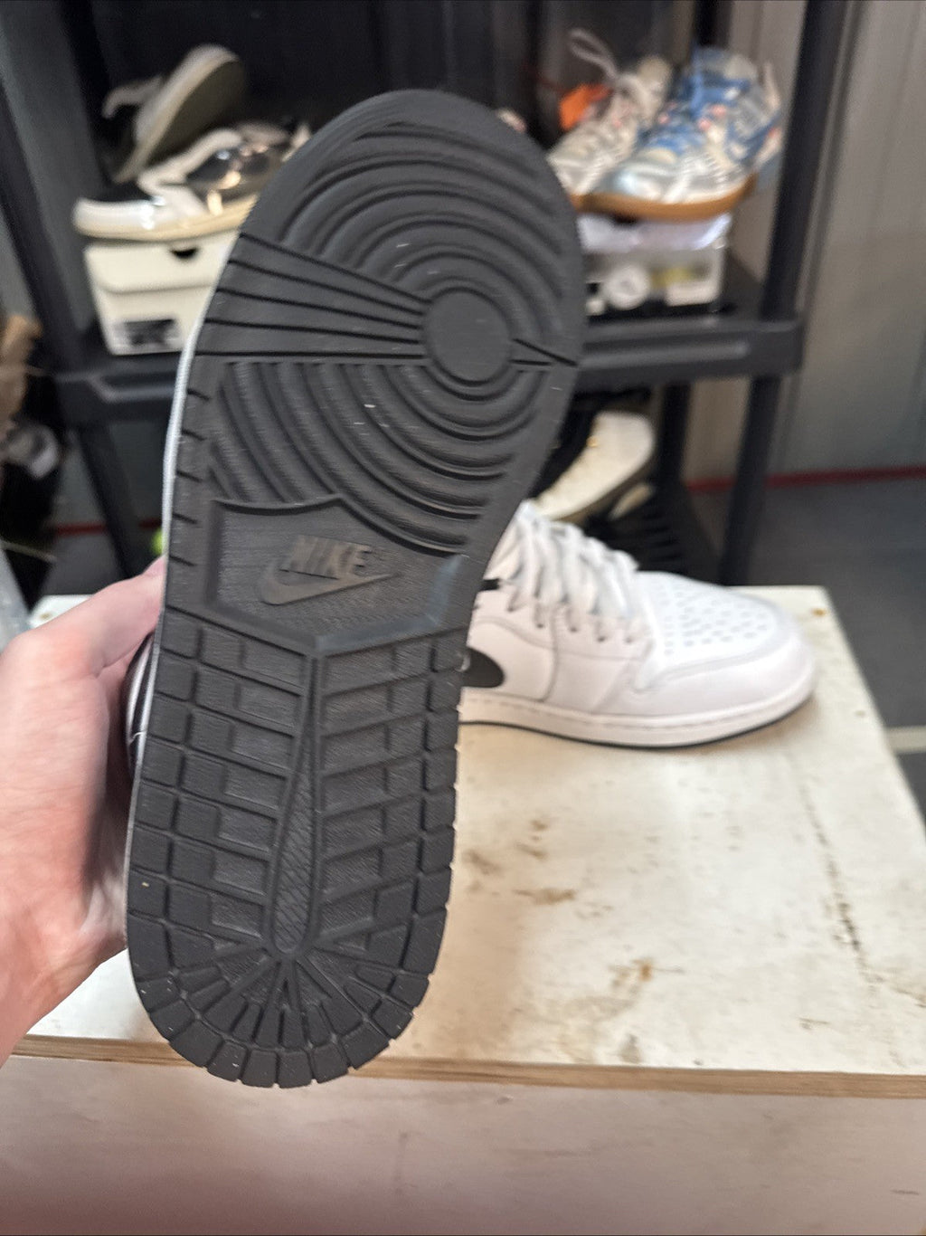 'White Black'/ Size 10.5 | Replacement Box - Air Jordan 1 Low - product image from the listing.
