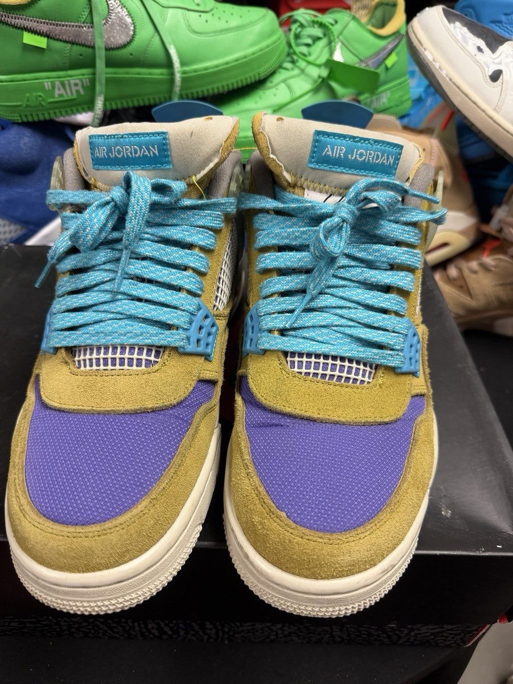 Union Desert Moss Size 10.5 - Nike Air Jordan 4 Retro DJ5718-300 - product image from the listing.