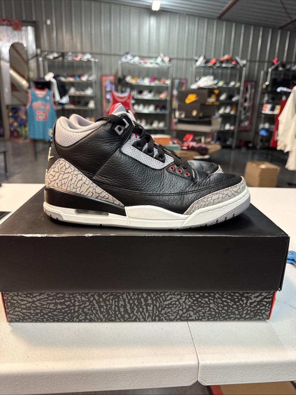 Air Jordan 3 Retro OG 2024 Black Cement - Size 8 - product image from the listing.