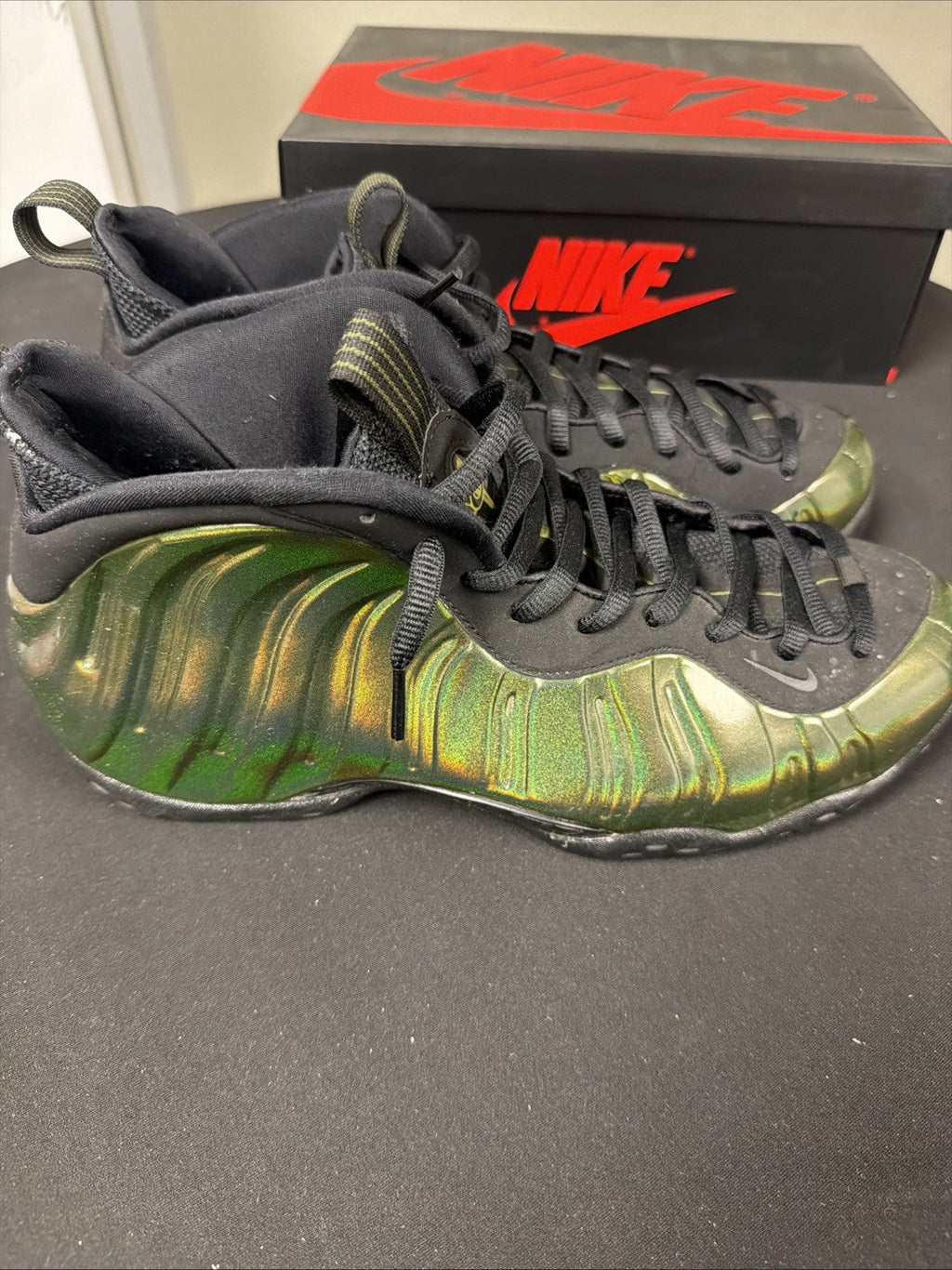 Nike Air Foamposite One Legion Green 314996-301 Black - Size 11 - product image from the listing.