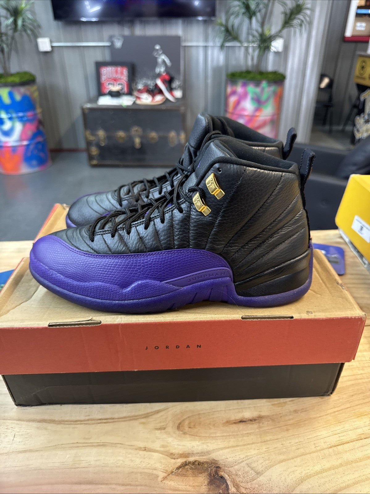Jordan 12 Retro Mid Field Purple | Wore Once - Size 10.5 - product image from the listing.