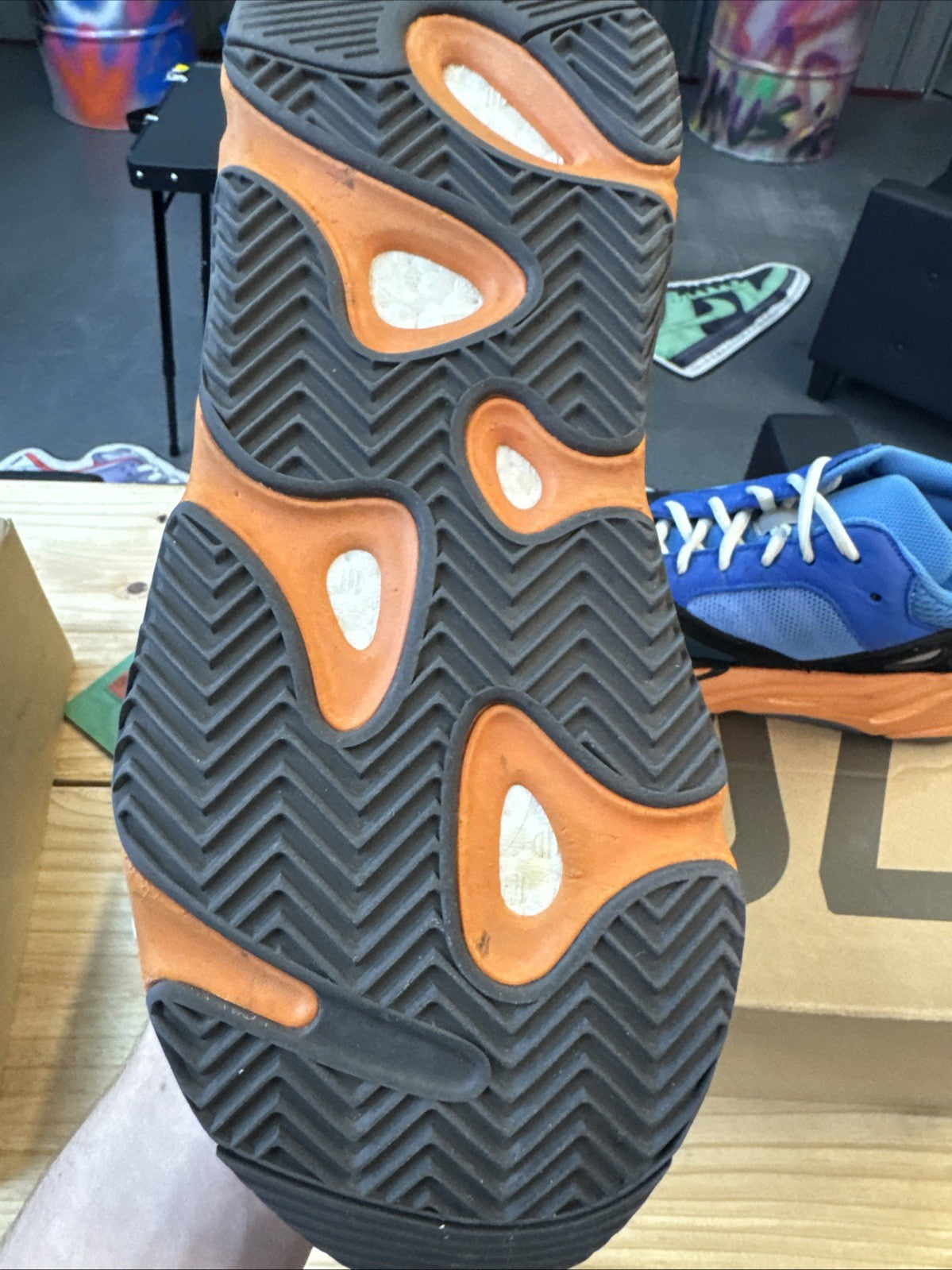 adidas Yeezy Boost 700 Bright Blue - Size 12 - product image from the listing.
