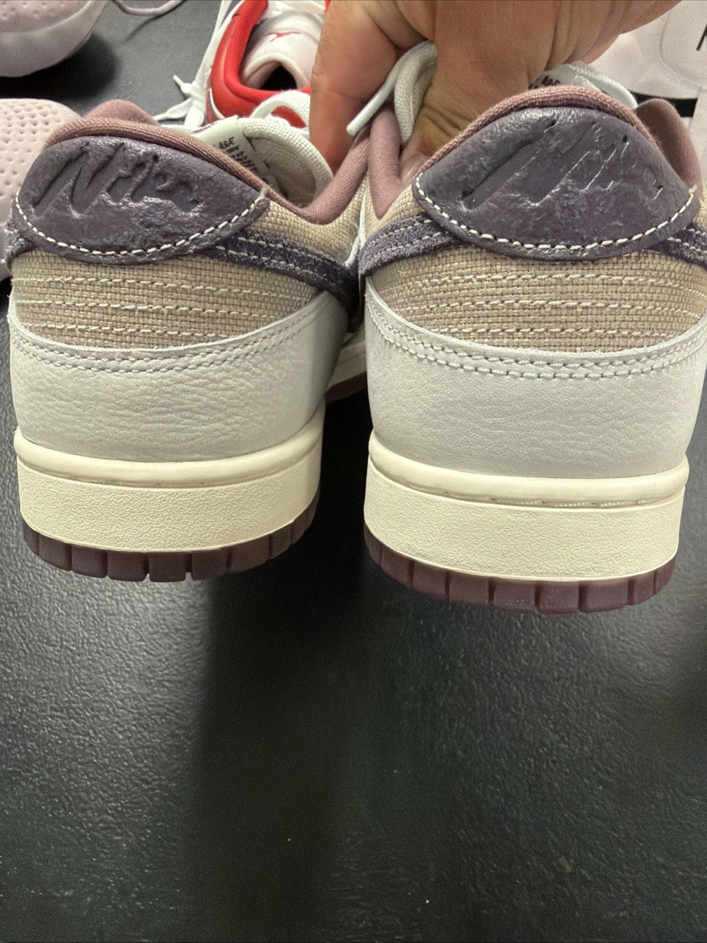 Nike Dunk Low Retro SE Off White/Dark Raisin (IB6752 100) for Men - product image from the listing.