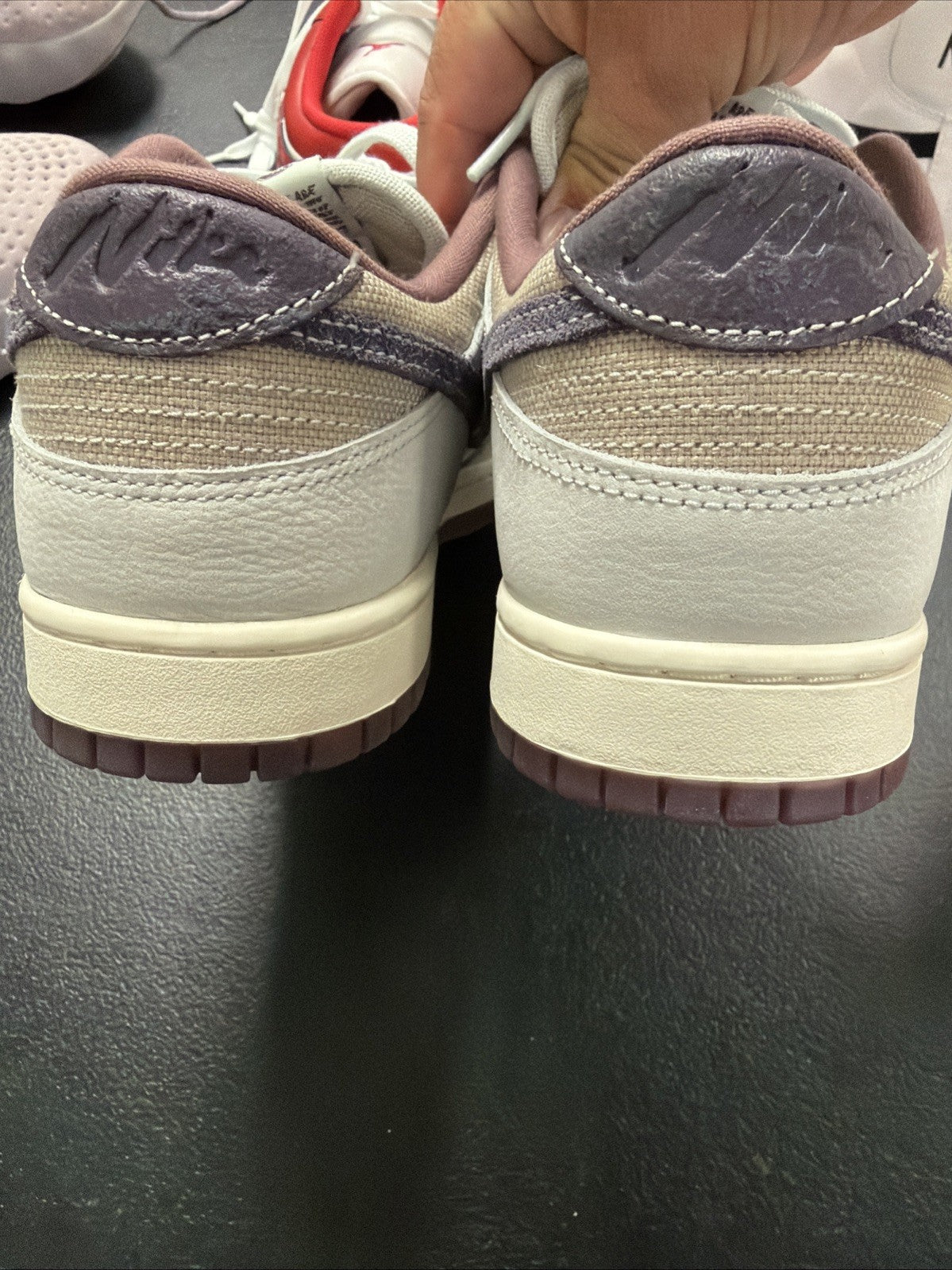 Nike Dunk Low Retro SE Off White/Dark Raisin (IB6752 100) for Men - product image from the listing.