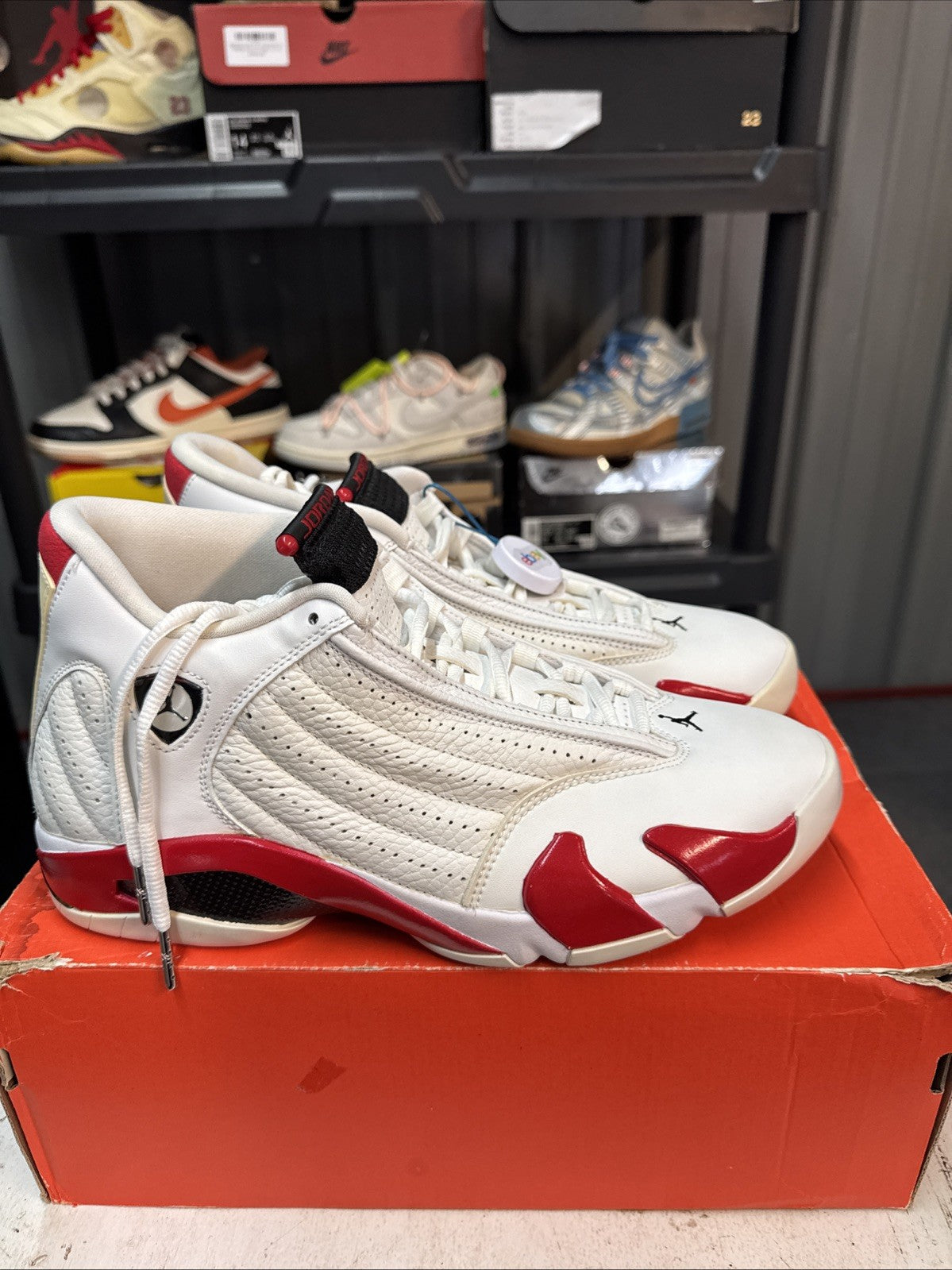 Air Jordan 14 Retro 2019 Candy Cane - Size 10.5 - product image from the listing.