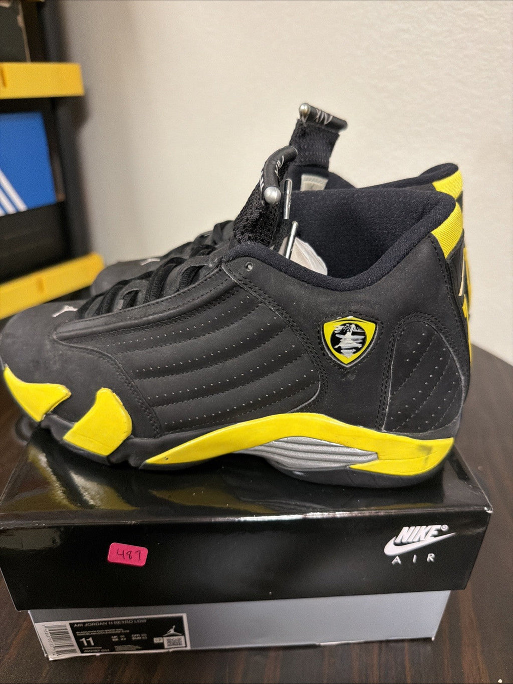 Air Jordan 14 Retro Thunder - Size 9.5 - product image from the listing.