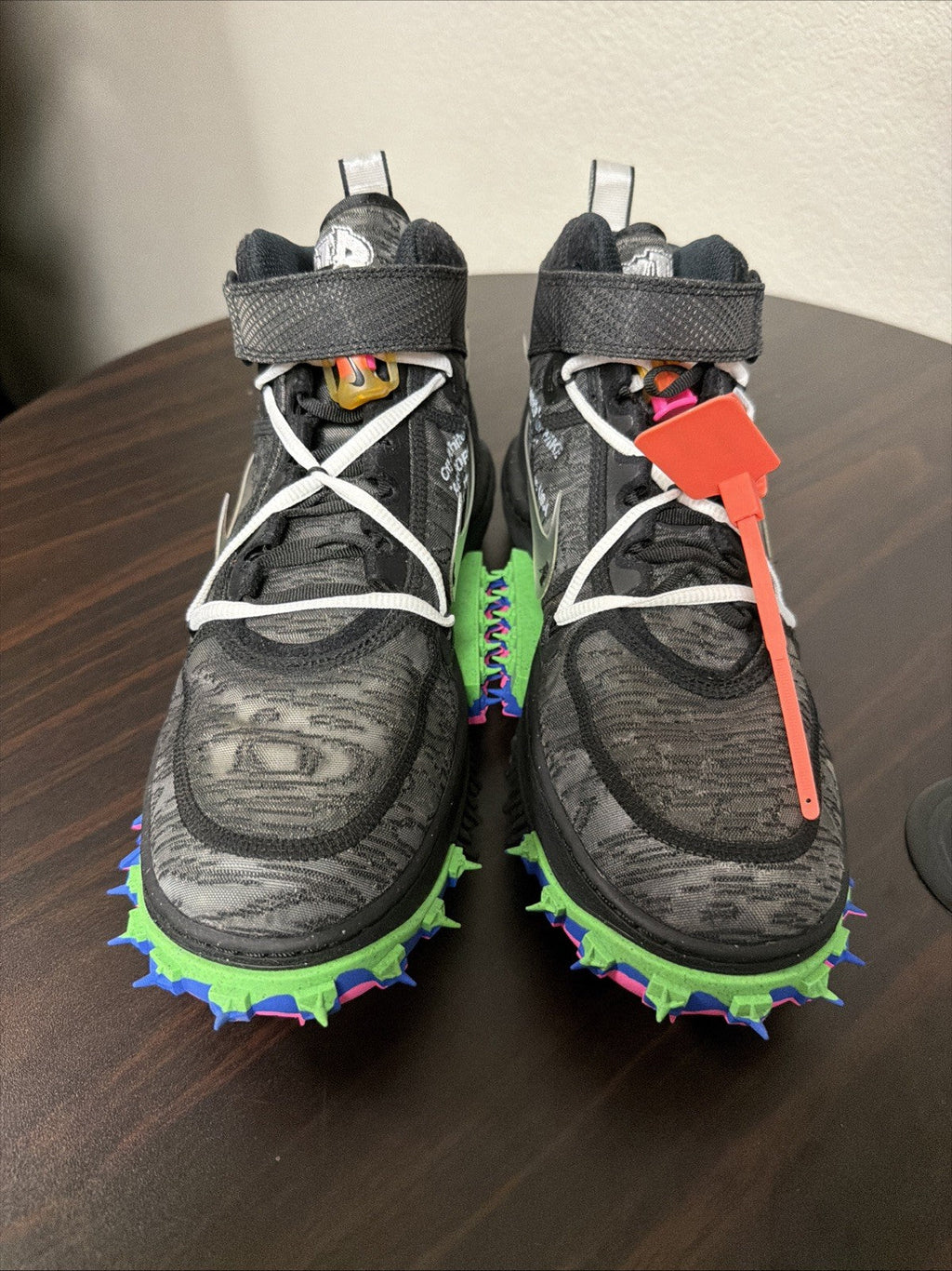 Nike Air Force 1 Mid x OFF WHITE Black Trainers, Size 13 BNIB DO6290-001 - product image from the listing.